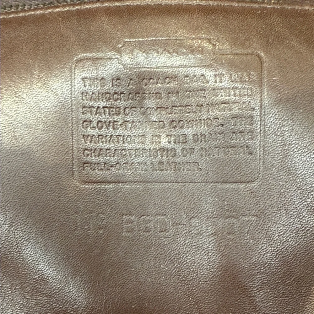Vintage Coach Dark Brown Equestrian Leather Flap Bag